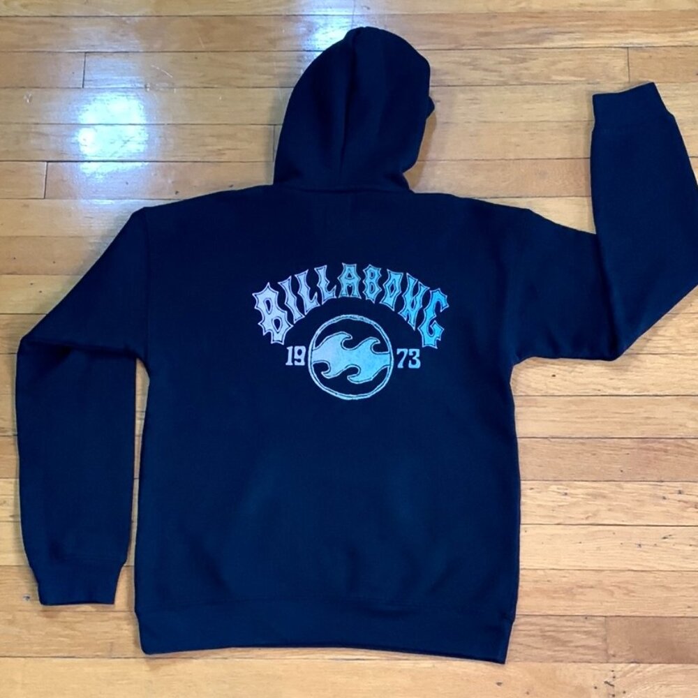 Vintage Billabong 1973 Women's Comfy Pullover Hoodie | Black | L